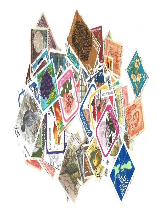Prizm Mittalstamps 100 Different Used Stamps of New Zealand - Image 2